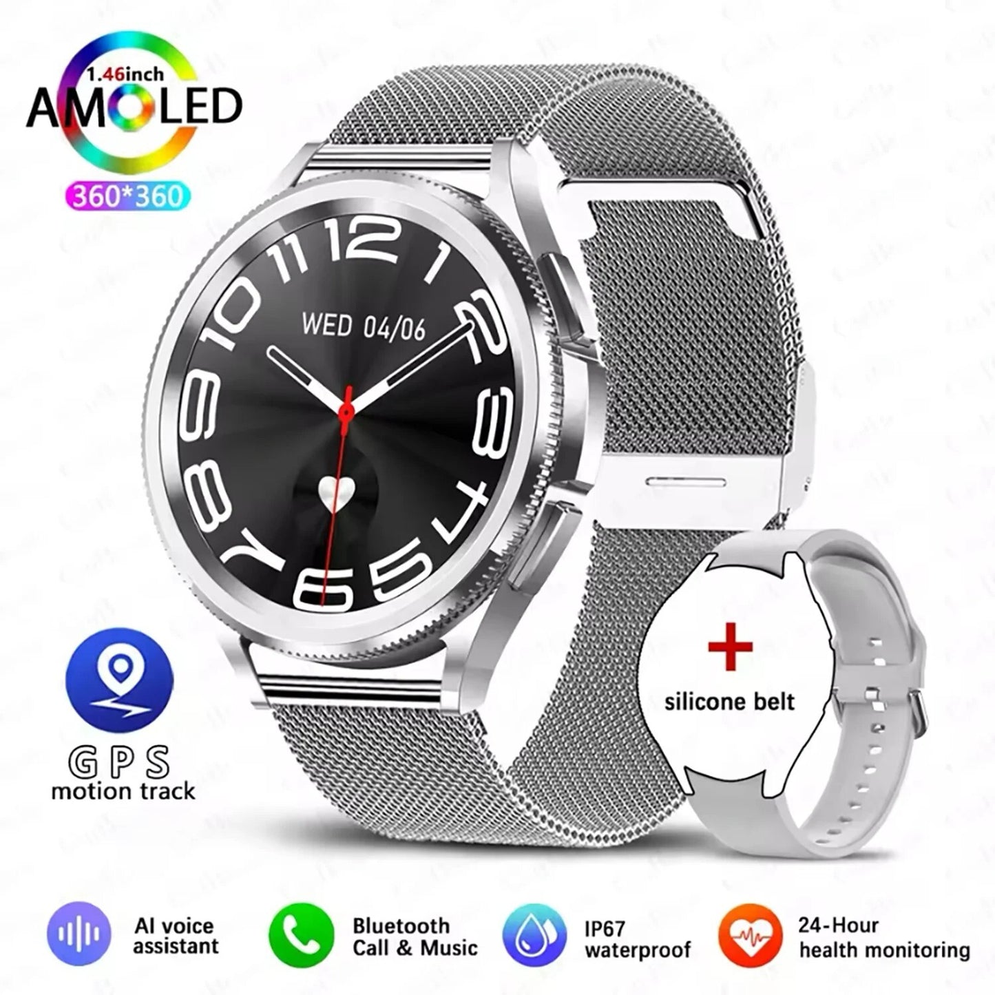 Smartwatch For Samsung Galaxy 6 Men Women Gps Sports Best Quality