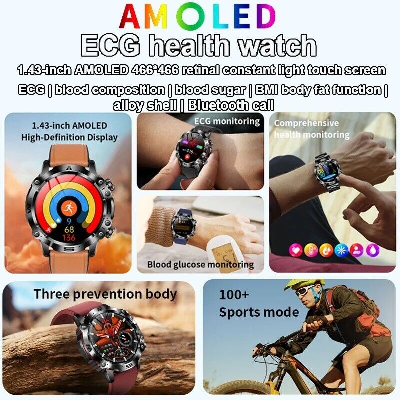 Smart Watch Men Women Fitness Tracker Blood Pressure Heart Rate Sport Watches UK