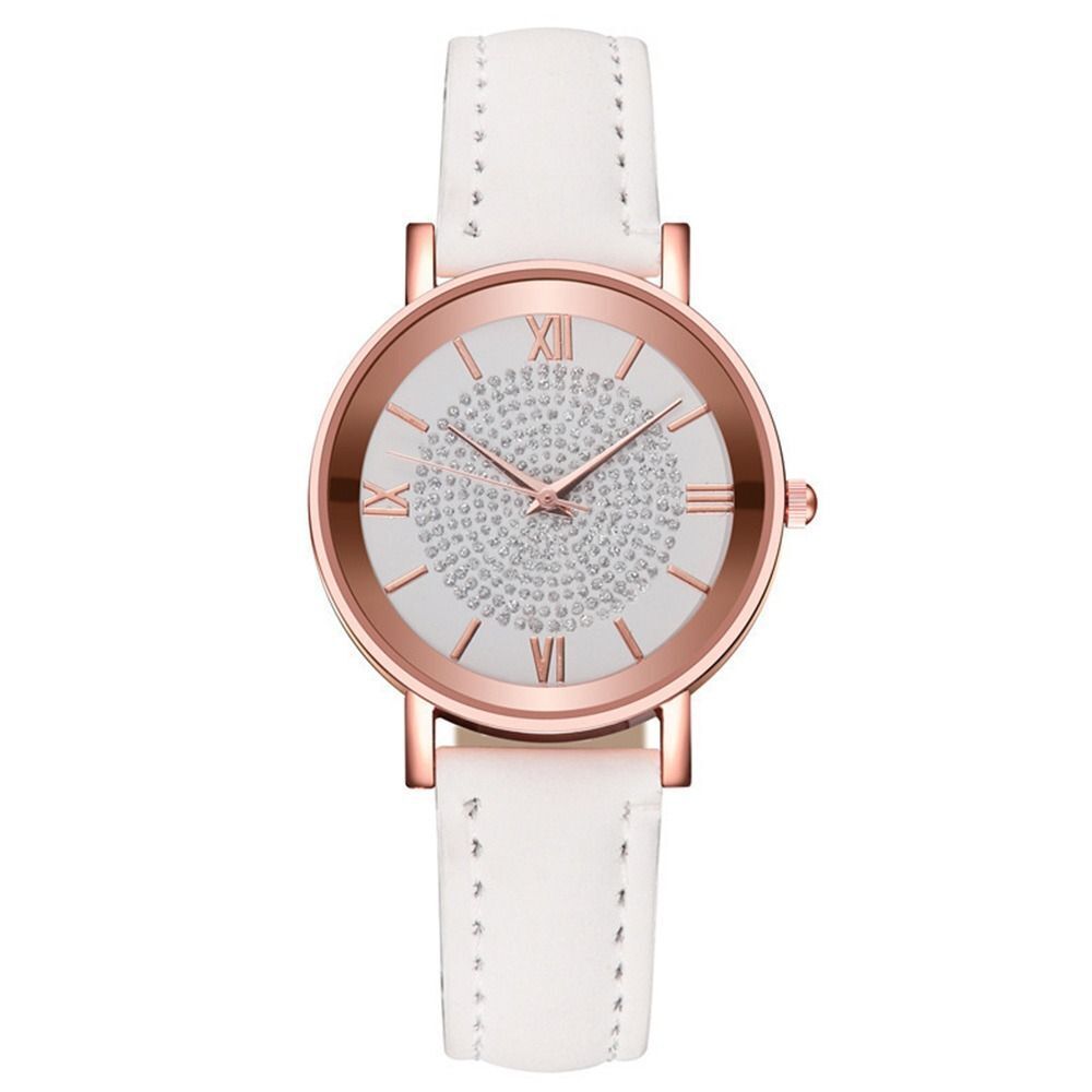 Waterproof Round Dial Wristwatch Casual Exquisite Ladies Watch Quartz Watch