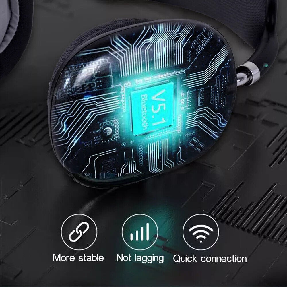 Wireless Bluetooth Headphones with Noise Cancelling Over-Ear Earphones 5.3 UK