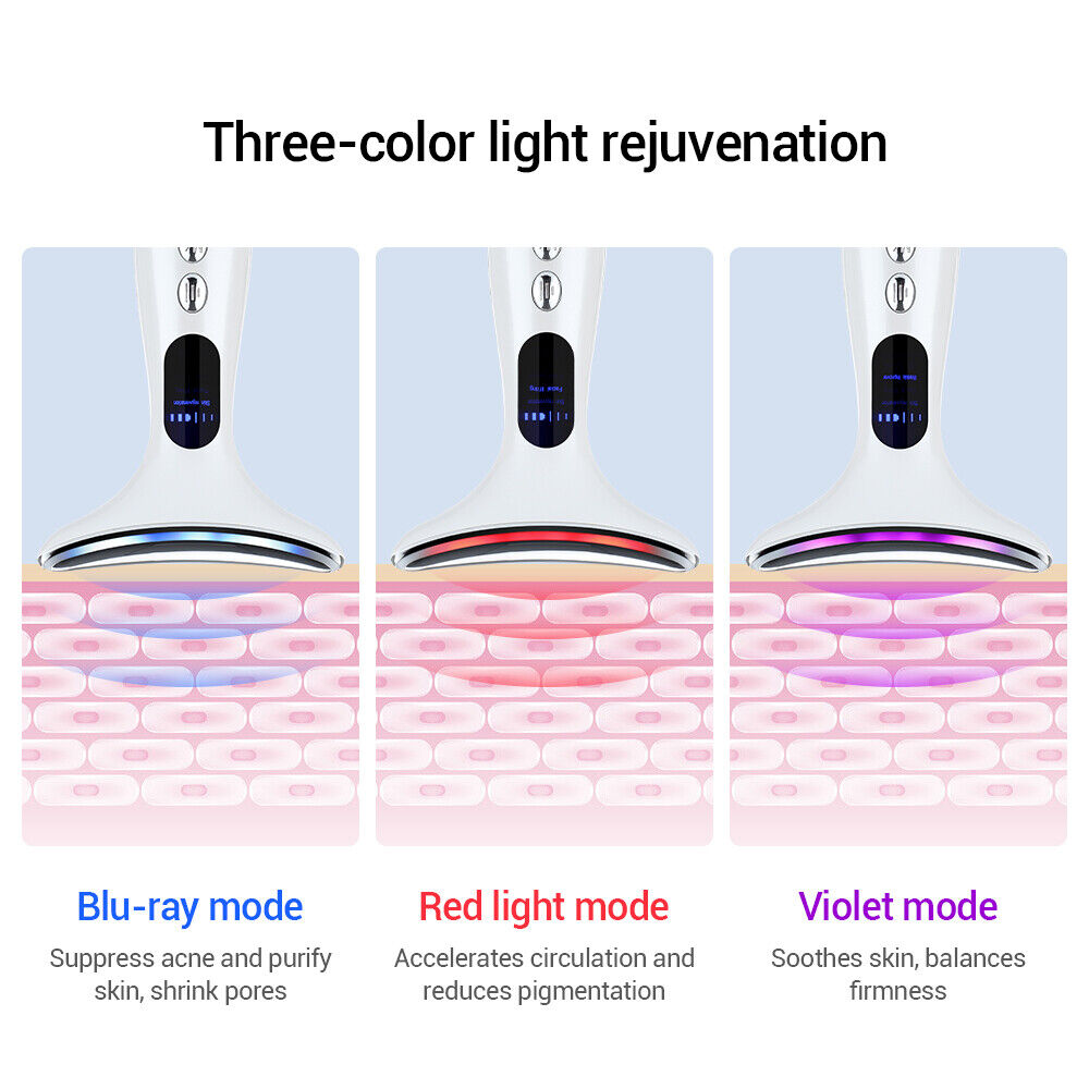 Skin Tightening Machine RF LED Light Photon Therapy Face Massager Facial Beauty