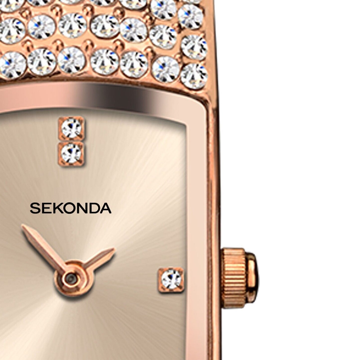 Seksy By Sekonda Rose Gold with Stone Set Case Watch Model 40423 RRP £99.99
