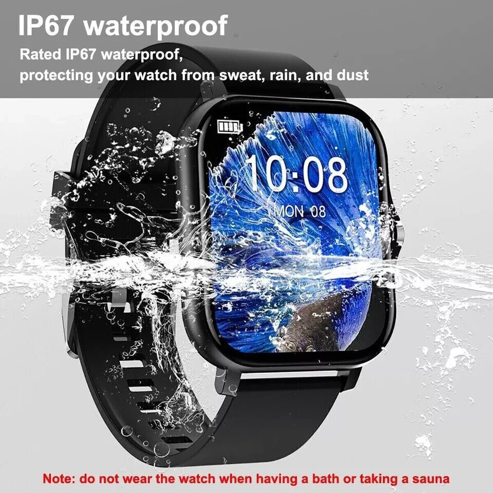 Smart Watch Men Women Fitness Tracker Blood Pressure Heart Rate Sport Watches Uk