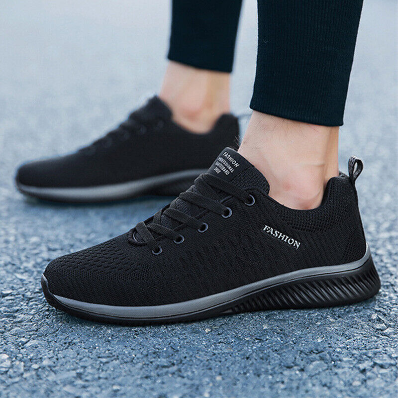 UK Mens Running Trainers Sport Sneakers Walking Shoes Casual Sports Shoes Gym