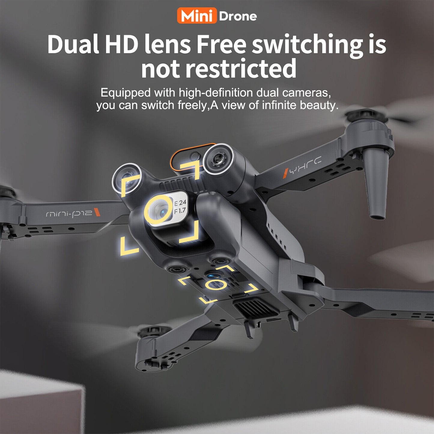 8K HD Drone Dual Camera WIFI FPV Foldable Selfie RC Quadcopter With 3 Batteries