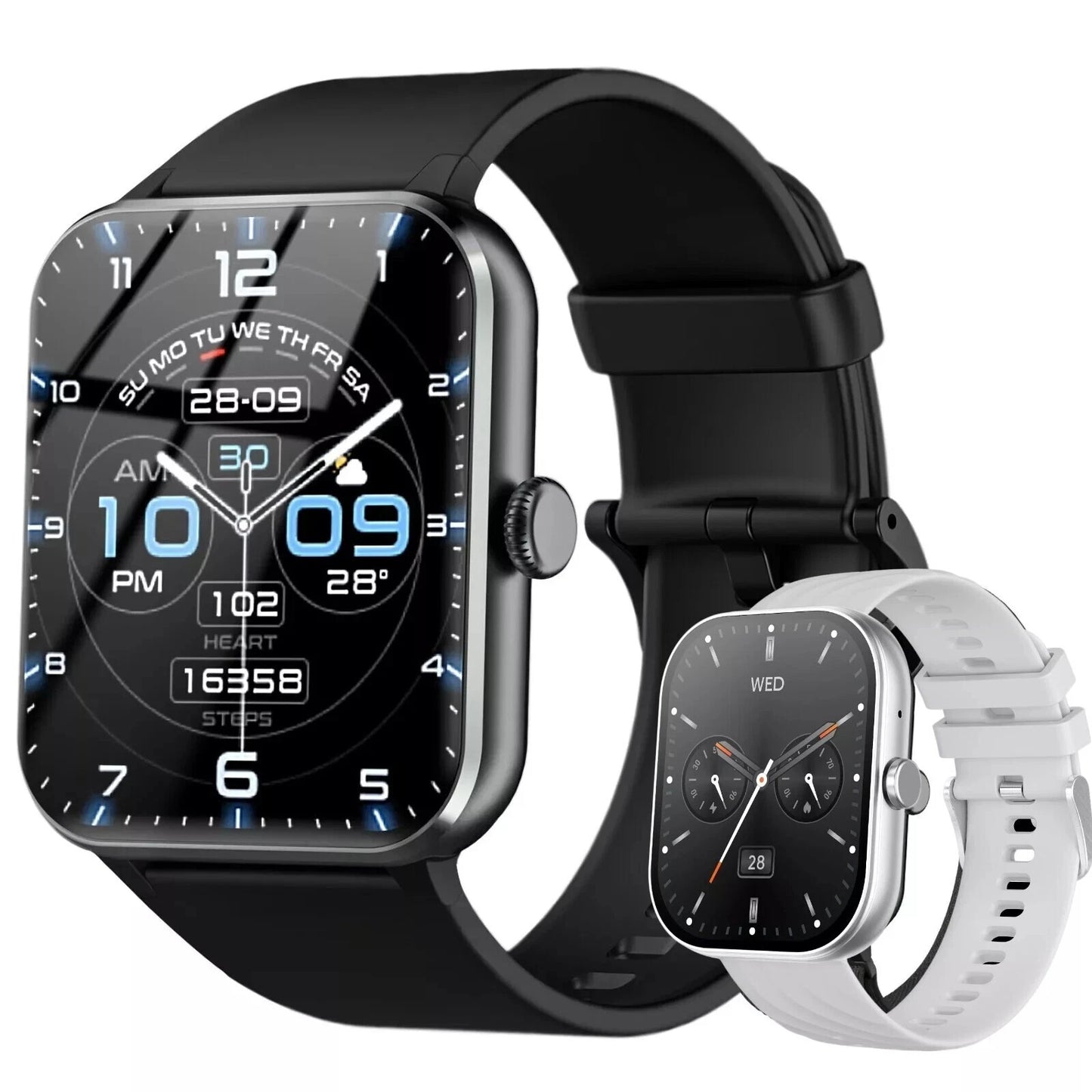 Smart Watch Fitness Tracker Blood Pressure Heart Rate Men Women Sport Watches UK