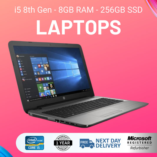 Budget Cheap Intel i5 8th Gen Laptop With Windows 10 8GB Memory 256GB SSD Wifi