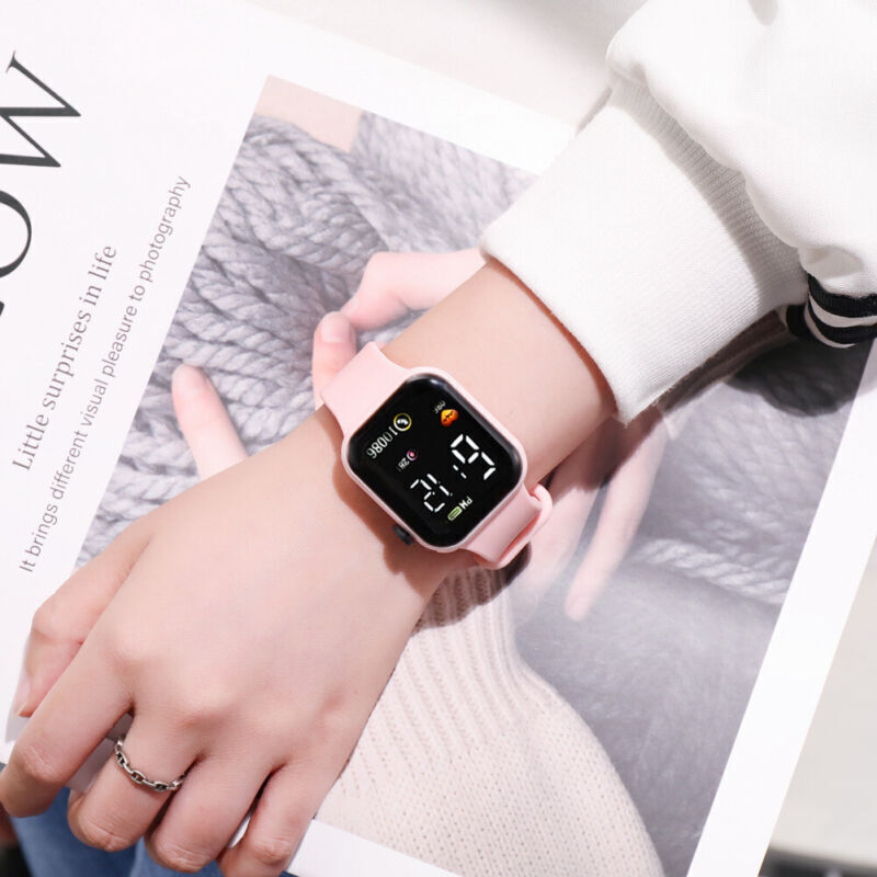 Digital Watch Waterproof Kids Watch For Children Boys Girls LED Wrist Watch~UK