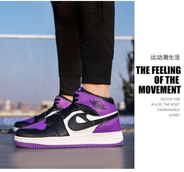 Mens Womens Fashion Walking Shoes Casual Sneakers AJ High Top Trainers Comfy UK
