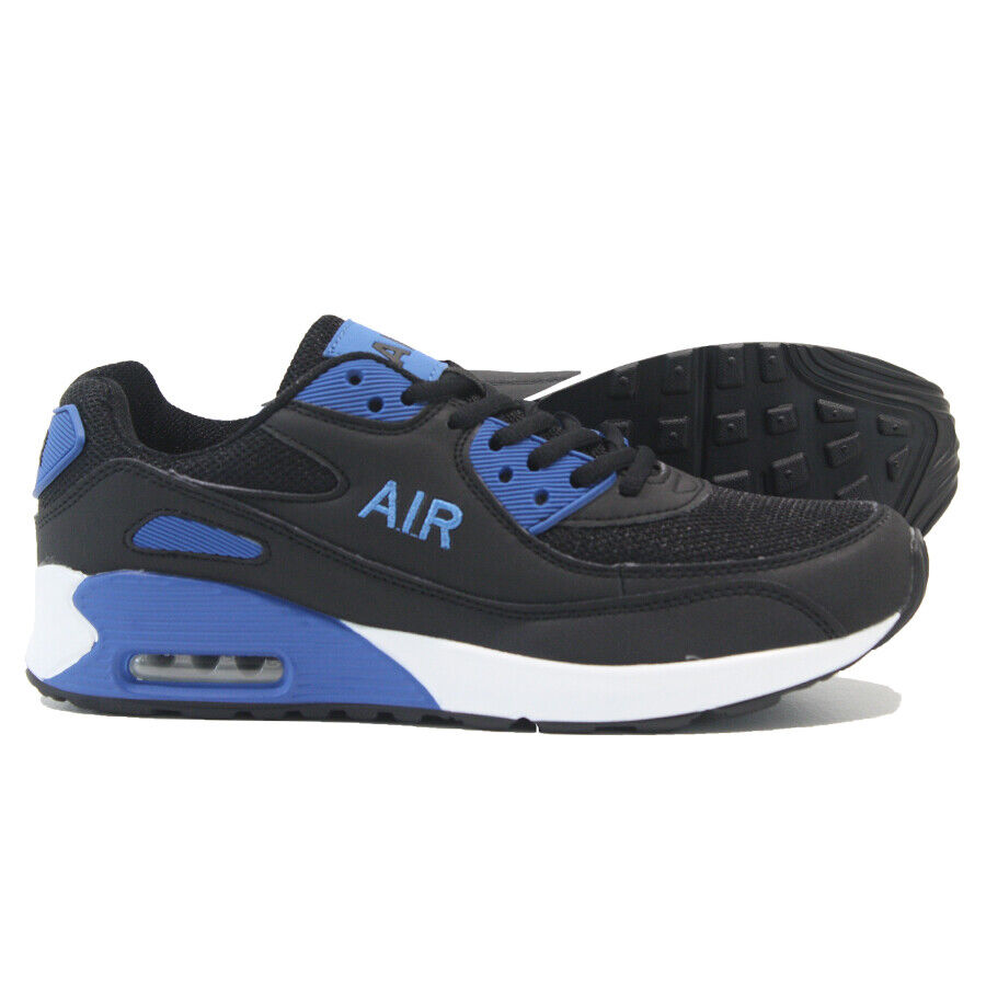 MENS SHOCK ABSORBING RUNNING TRAINERS CASUAL LACE GYM WALKING SPORTS SHOES SIZE