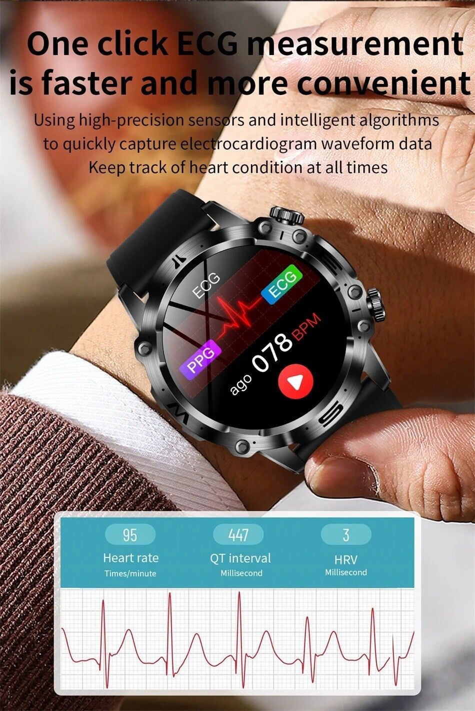 Smart Watch Men Women Fitness Tracker Blood Pressure Heart Rate Sport Watches UK