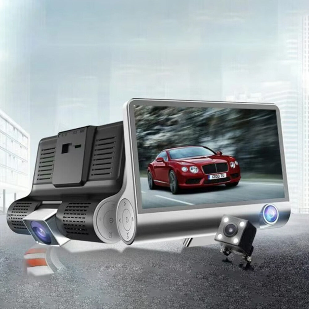 4" In  HD 1080P Car Camera Recorder Dual Front and Rear Dash Cam Night Vision UK