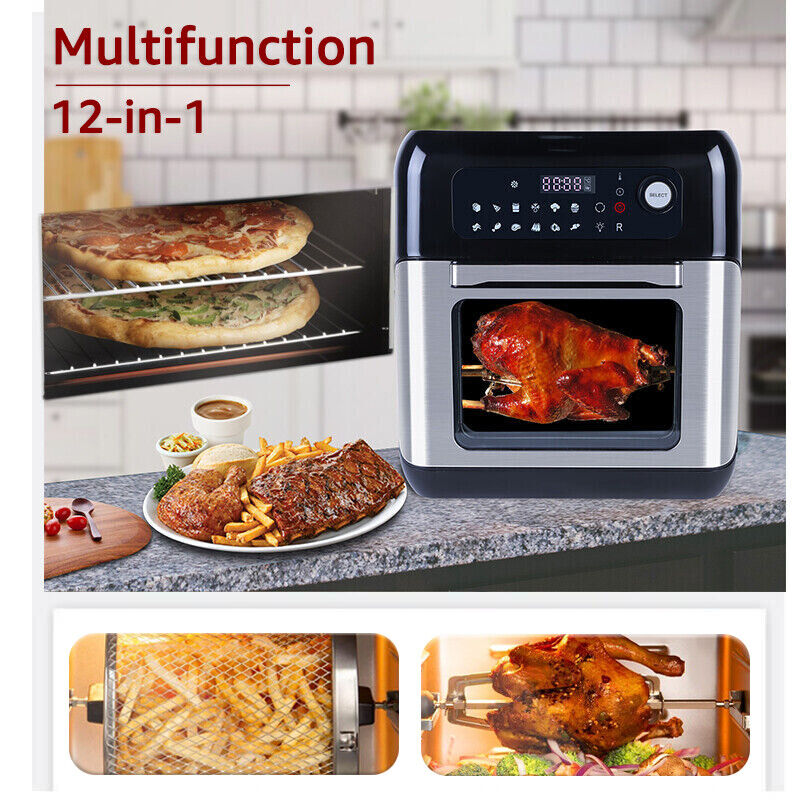 UTEN XXL Air Fryer Low Fat Healthy Roast Oven Cooker Oil Free Frying Chips 1500W