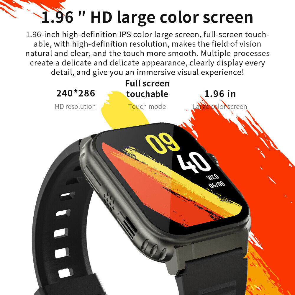 Smart Watch Blood Pressure Heart Rate Fitness Tracker Men Women Sports Watches