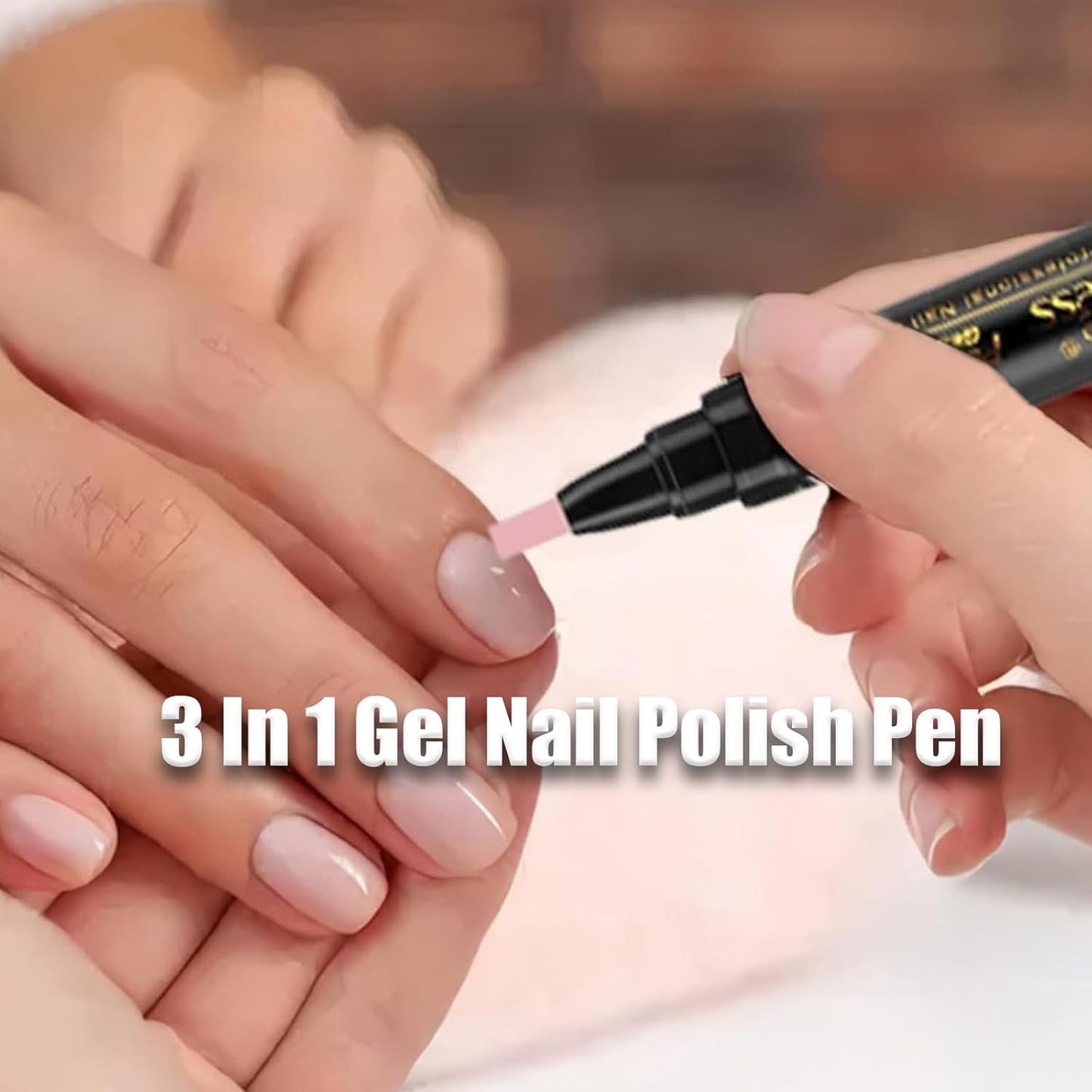 Polishey Nail Polish Pens, 6PCS Nail Varnish Pens 3 in 1 Gel Nail Polish Pen Set