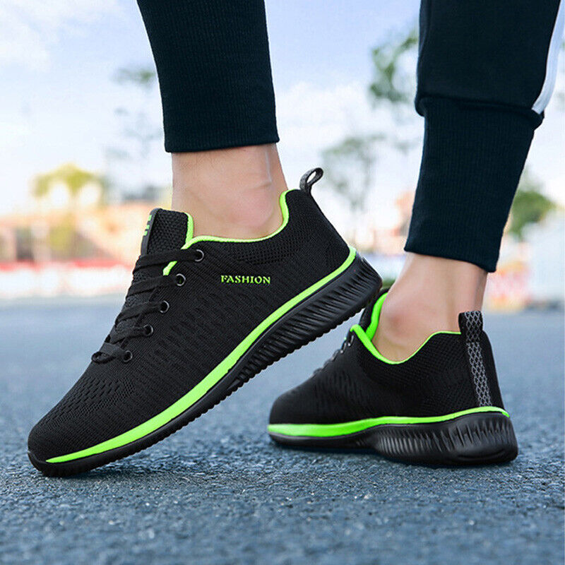 UK Mens Running Trainers Sport Sneakers Walking Shoes Casual Sports Shoes Gym