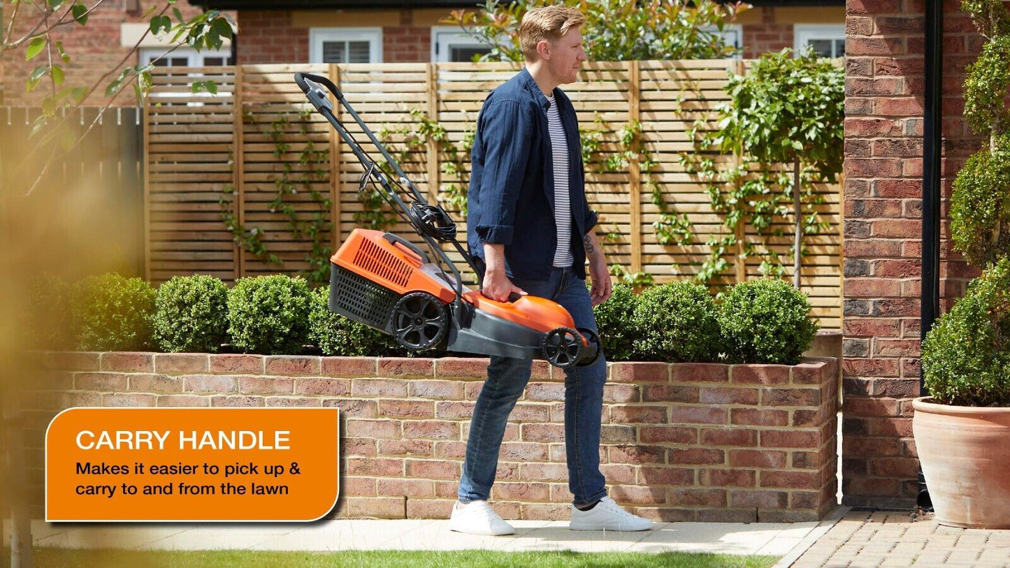 Flymo SimpliMow 320V Electric Wheeled Lawnmower - Silver Grade