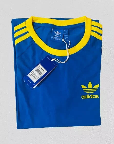 MEN'S ADIDAS  ORIGINALS TEE  SHORT SLEEVE CREW NECK THREE STRIPE  T-SHIRT L, XL