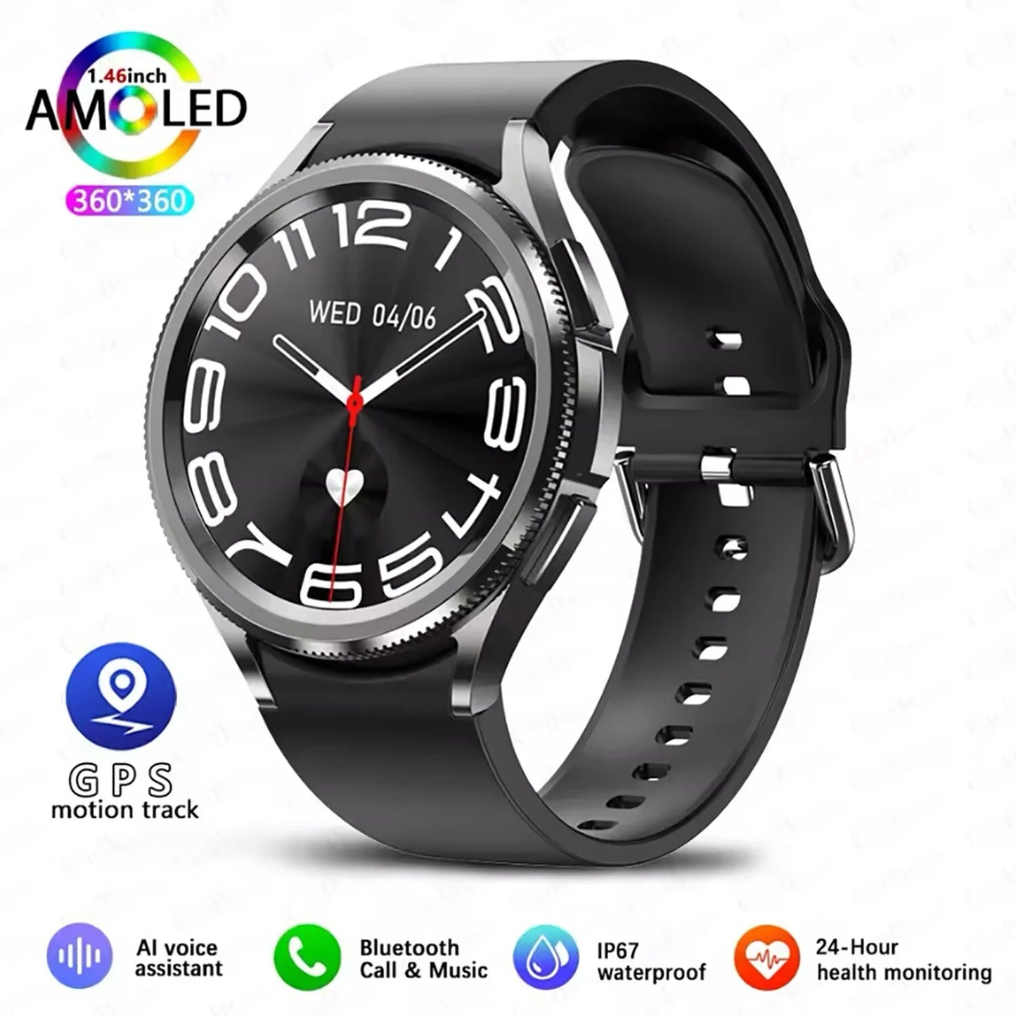 Smartwatch For Samsung Galaxy 6 Men Women Gps Sports Best Quality