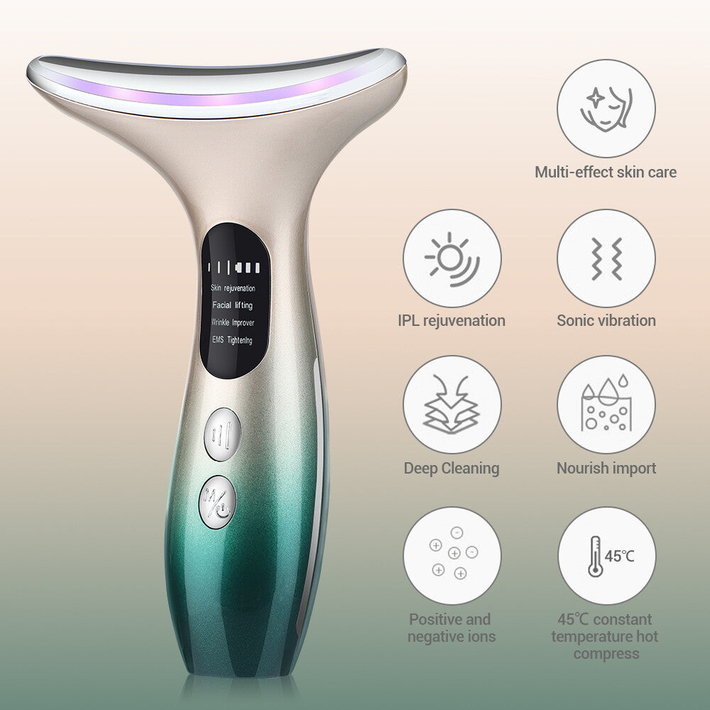 Skin Tightening Machine RF LED Light Photon Therapy Face Massager Facial Beauty