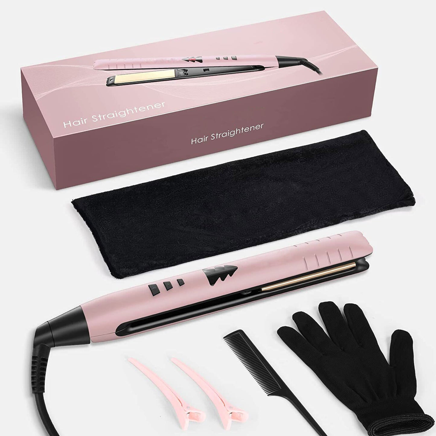 Hair Straightener Curler 2in1 Flat Iron Fast Heat Digital Straightening Irons UK