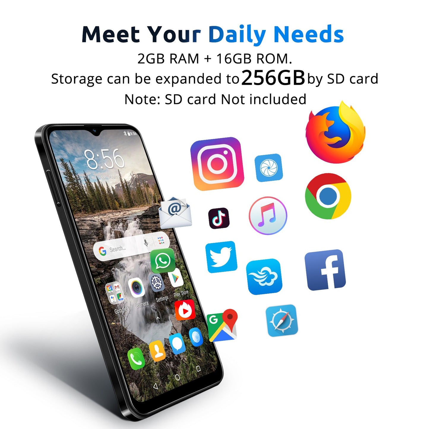 2025 Phone Unlocked 4G Android 14 Mobile Phone Smartphone 2*SIM 4/8-Core 6.3" 4G