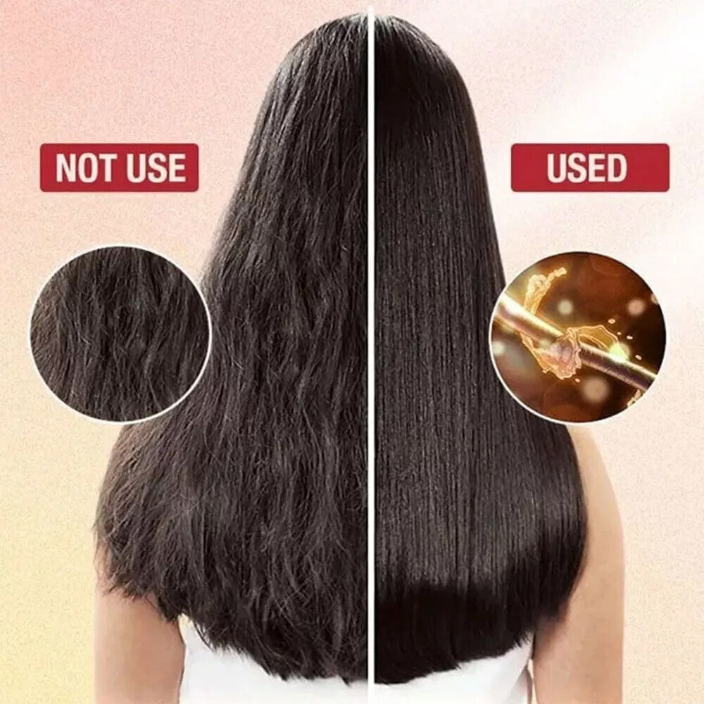 3in1 Hot Air Styler and Rotating Hair Dryer Brush Hair Straightener Curler Comb