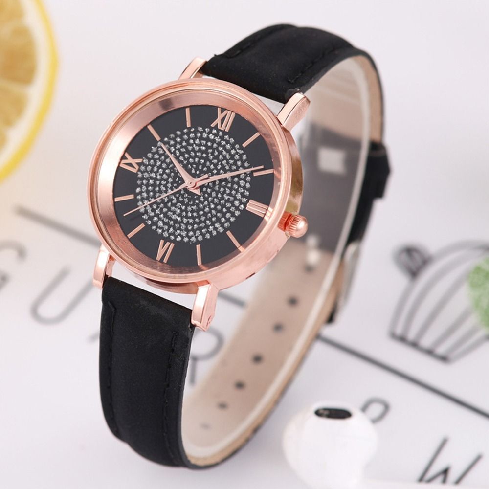 Waterproof Round Dial Wristwatch Casual Exquisite Ladies Watch Quartz Watch
