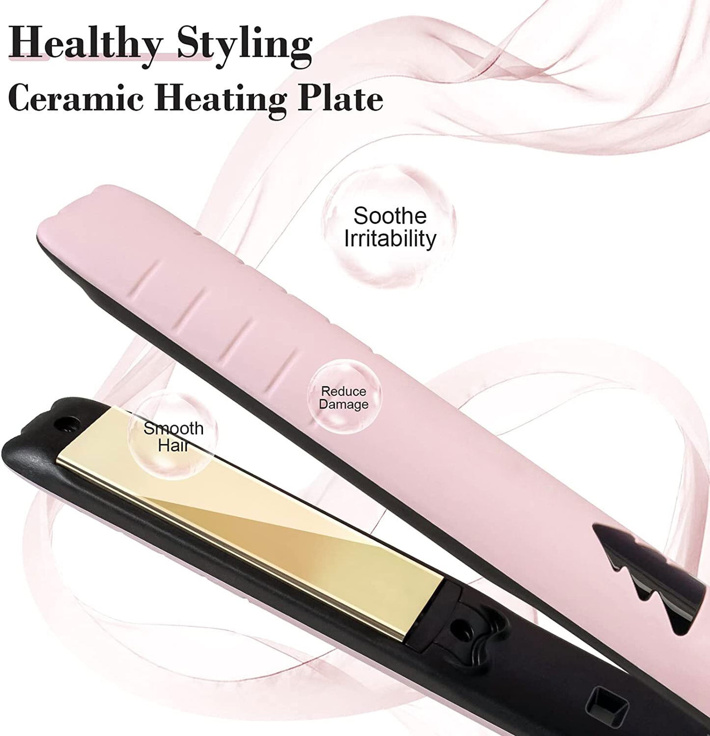 Hair Straightener Curler 2in1 Flat Iron Fast Heat Digital Straightening Irons UK