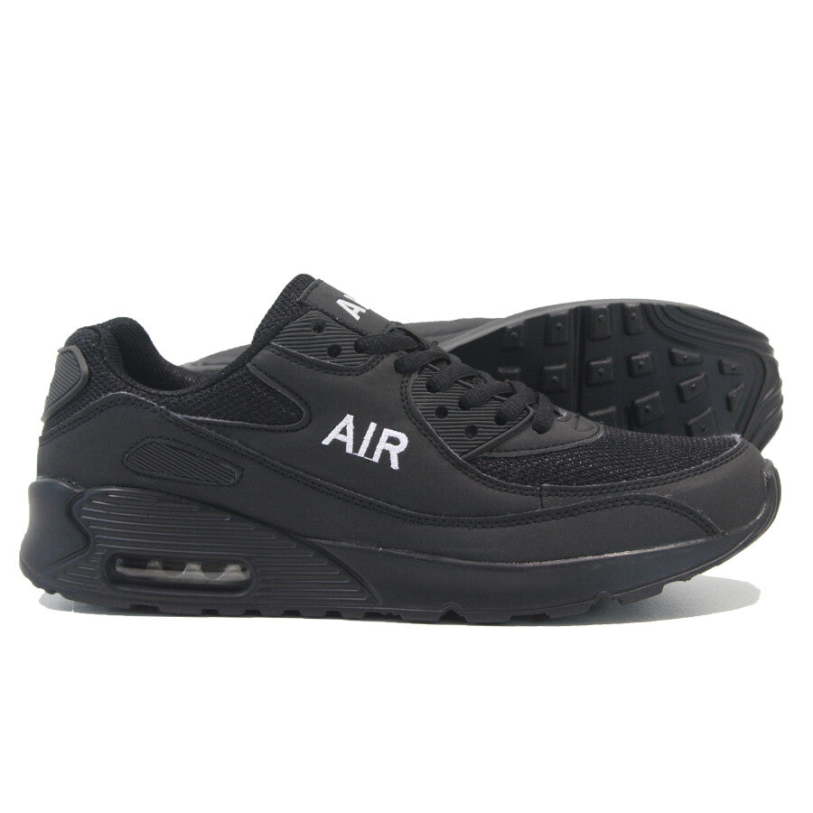 MENS SHOCK ABSORBING RUNNING TRAINERS CASUAL LACE GYM WALKING SPORTS SHOES SIZE