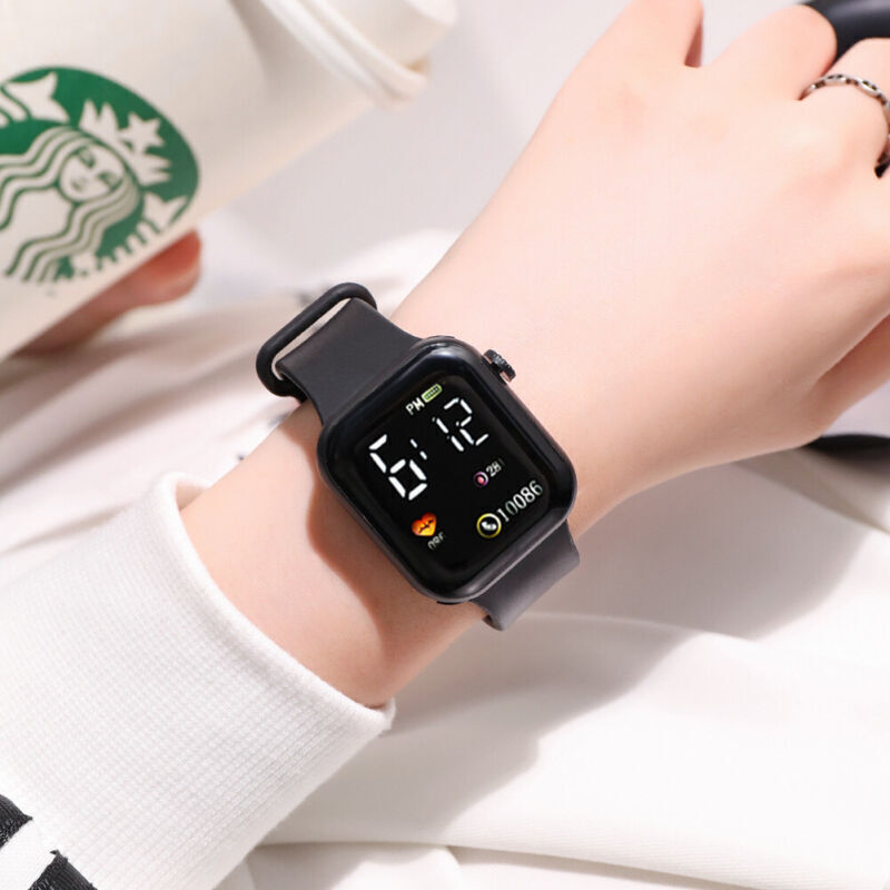 Digital Watch Waterproof Kids Watch For Children Boys Girls LED Wrist Watch~UK