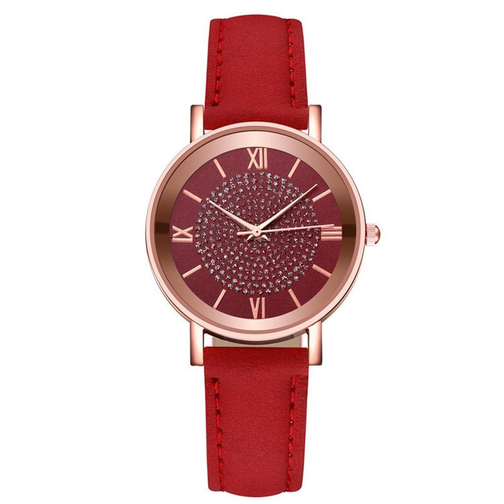 Waterproof Round Dial Wristwatch Casual Exquisite Ladies Watch Quartz Watch