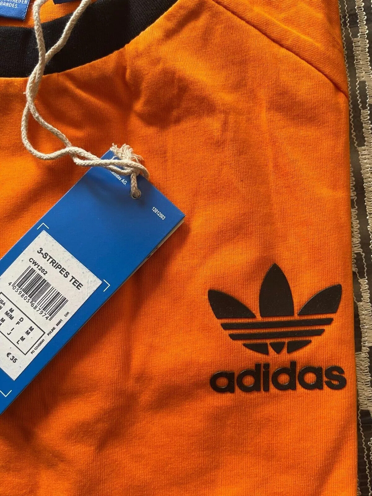 MEN'S ADIDAS  ORIGINALS TEE  SHORT SLEEVE CREW NECK THREE STRIPE  T-SHIRT L, XL