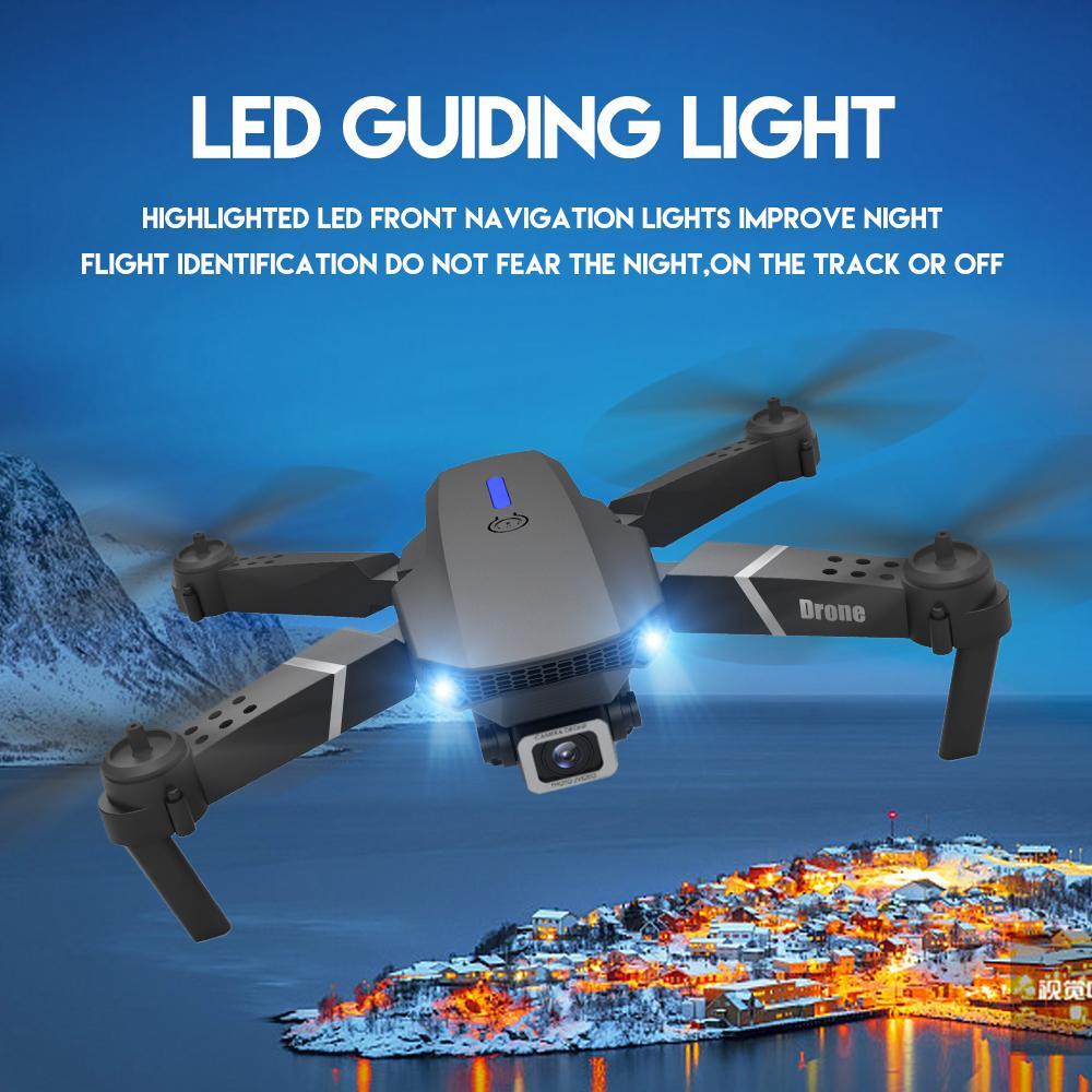 4K Drone with HD Dual Camera Drones WiFi FPV Foldable RC Quadcopter 3 Batteries