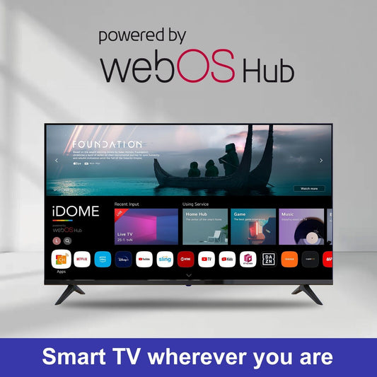 iDOME 32 Inch Smart WebOS TV WiFi Freeview HD Ready Frameless 2HDMI 2USB 220V UK