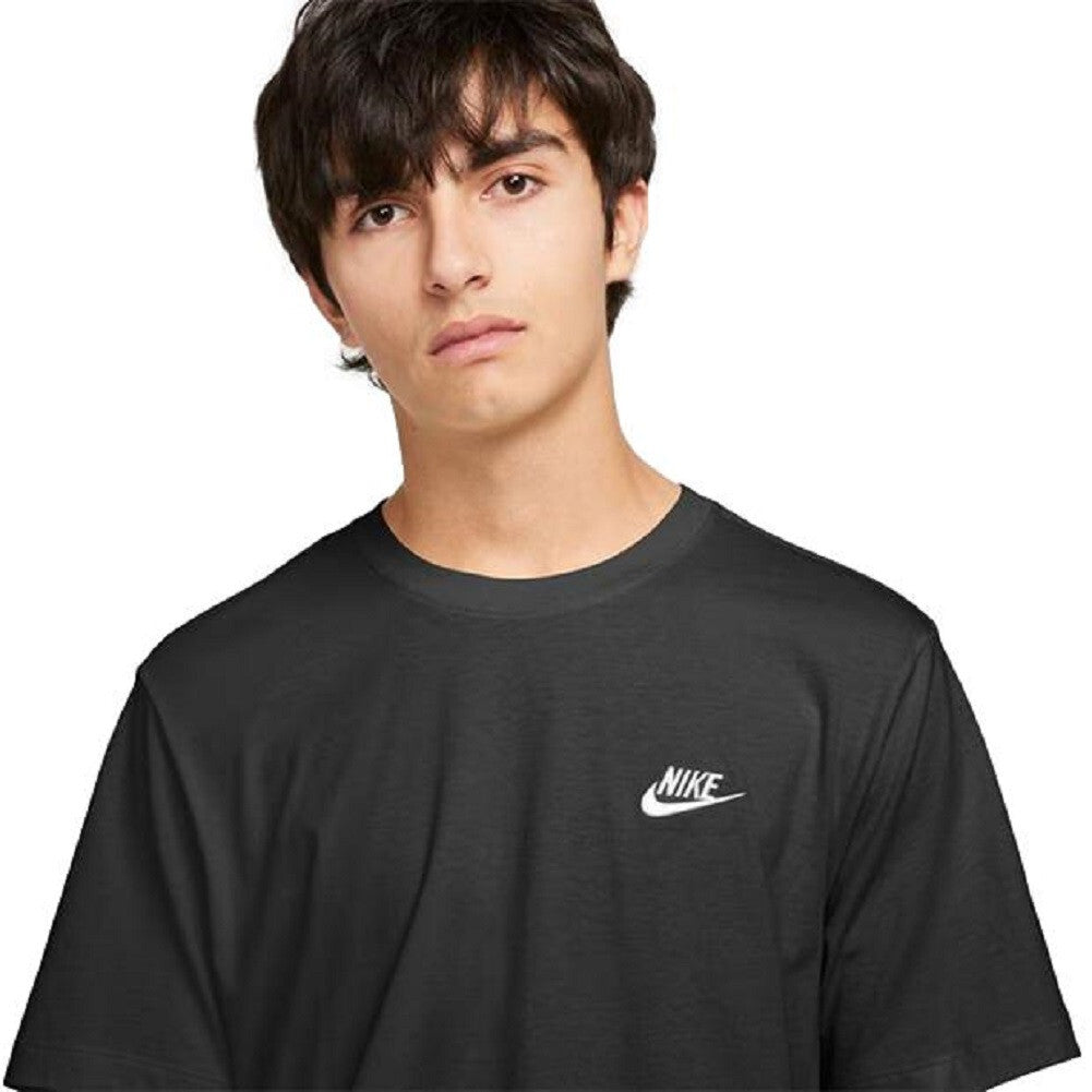 Men's Nike T-Shirt Cotton Crew Short Sleeved Casual Gym Tee