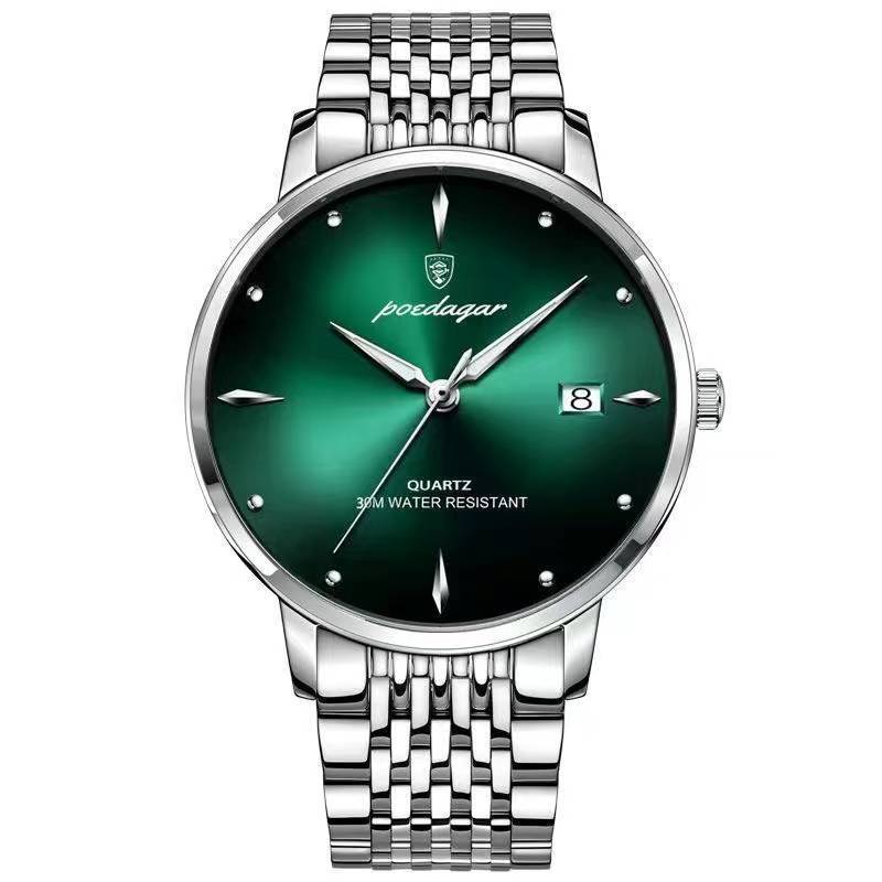 Mens Quartz Watch Waterproof Luminous Stainless Steel Watches Date Wristwatch UK