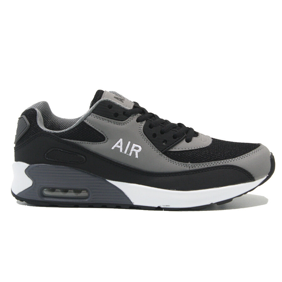 MENS SHOCK ABSORBING RUNNING TRAINERS CASUAL LACE GYM WALKING SPORTS SHOES SIZE