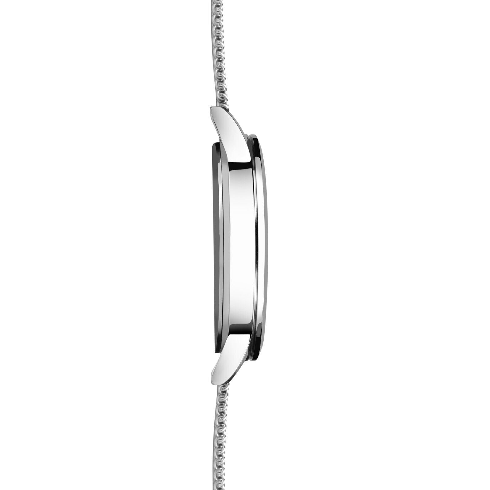 Sekonda Gents 40mm Nordic Silver Case and Strap Watch with White Dial Model 1940