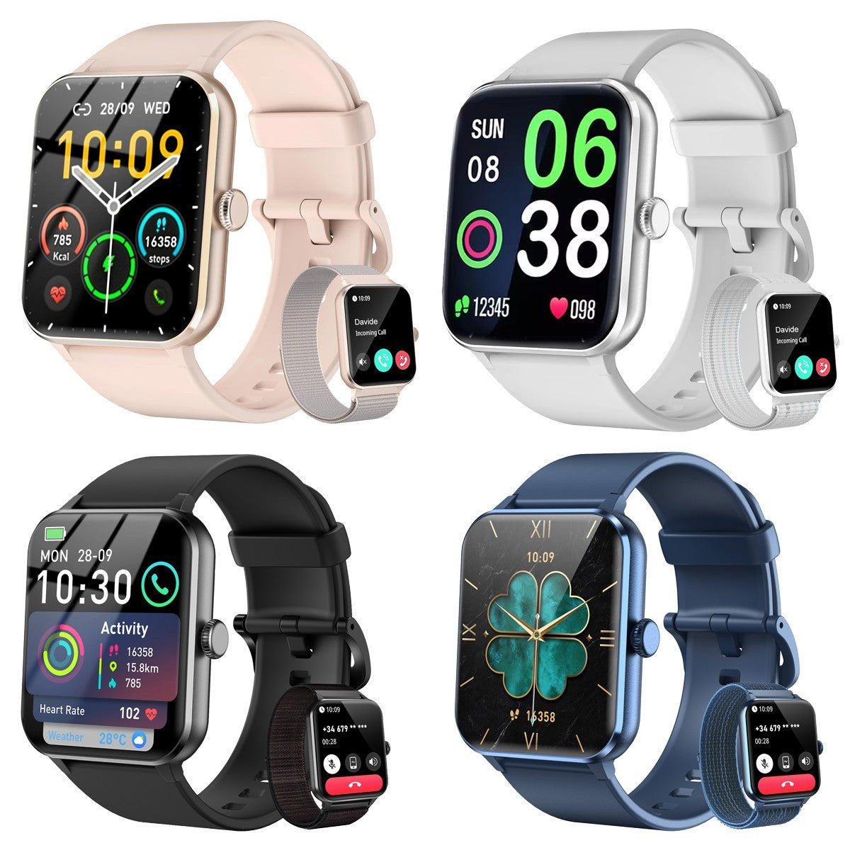 Smart Watch Men Women Fitness Tracker Blood Pressure Heart Rate Sport Watches*