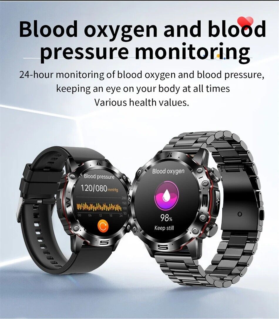 Smart Watch Men Women Fitness Tracker Blood Pressure Heart Rate Sport Watches UK