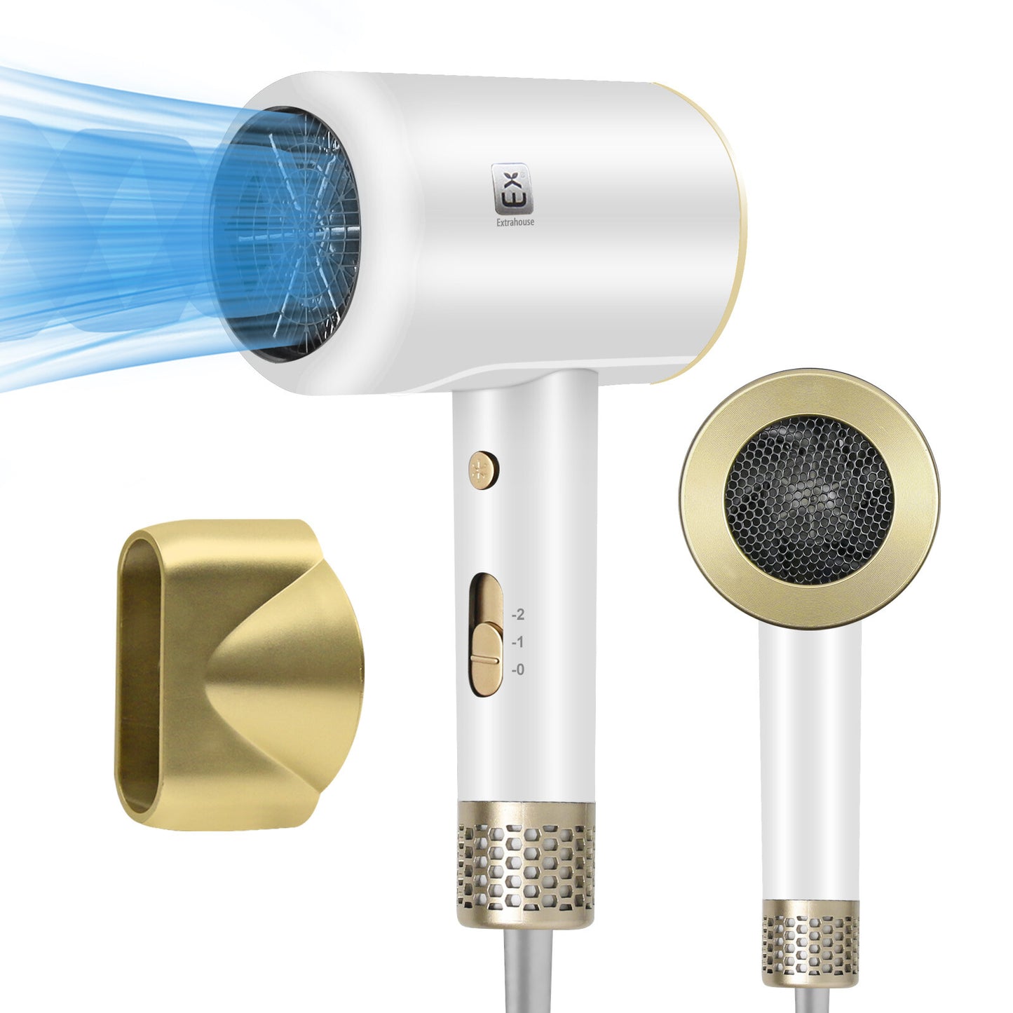 Professional Hair Dryer with Diffuser Household Fast Dry Electric Hairdryer UK