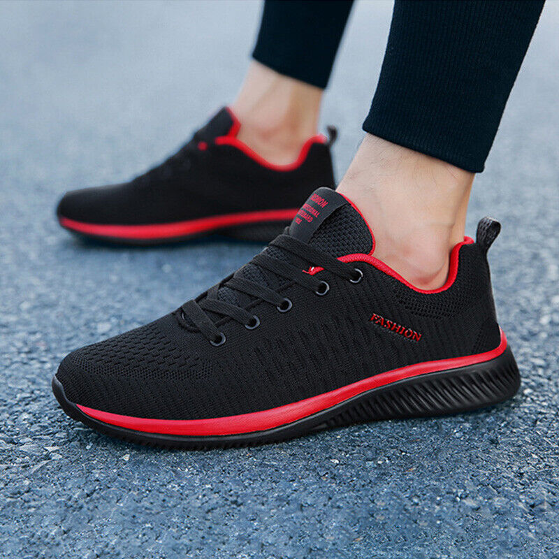 UK Mens Running Trainers Sport Sneakers Walking Shoes Casual Sports Shoes Gym