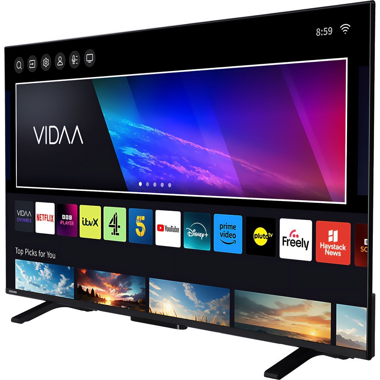 Toshiba 55UV2F53DBU 55 Inch LED 4K Ultra HD Smart TV Bluetooth WiFi