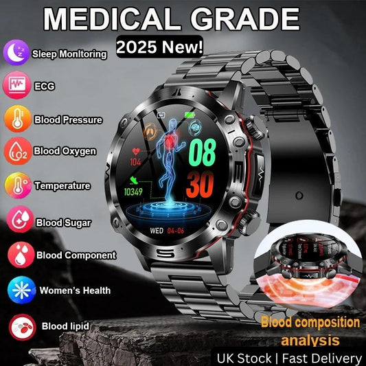 Smart Watch Men Women Fitness Tracker Blood Pressure Heart Rate Sport Watches UK
