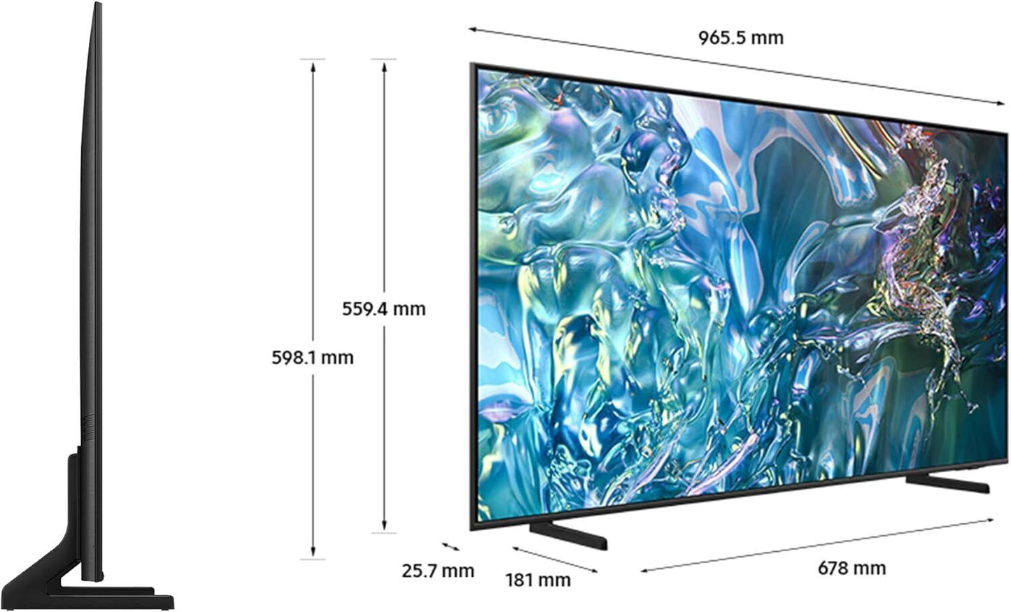 Samsung Smart TV 43 inch 2024 Q60D QLED 4K HDR Alexa Game Mode HDMI Netflix Apps