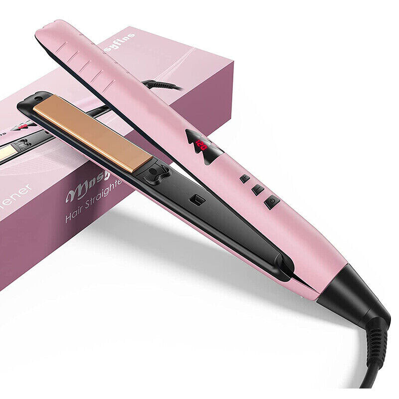 Hair Straightener Curler 2in1 Flat Iron Fast Heat Digital Straightening Irons UK