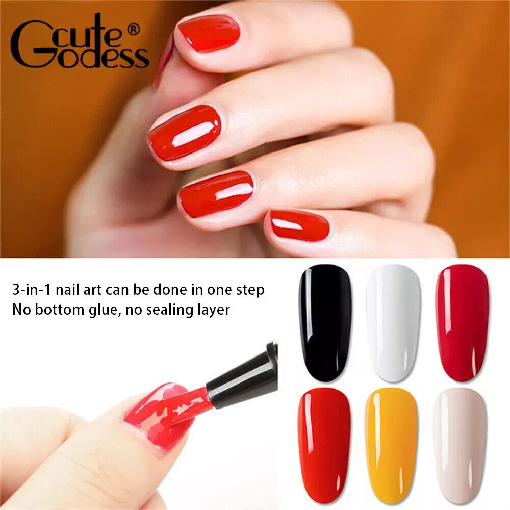 3 In 1 Gel Polish Nail Art Pen One Step Gel Varnish Base Coat Pencil Manicure