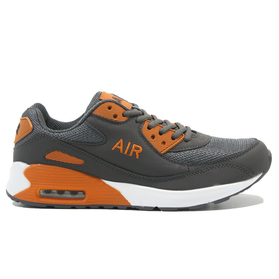 MENS SHOCK ABSORBING RUNNING TRAINERS CASUAL LACE GYM WALKING SPORTS SHOES SIZE