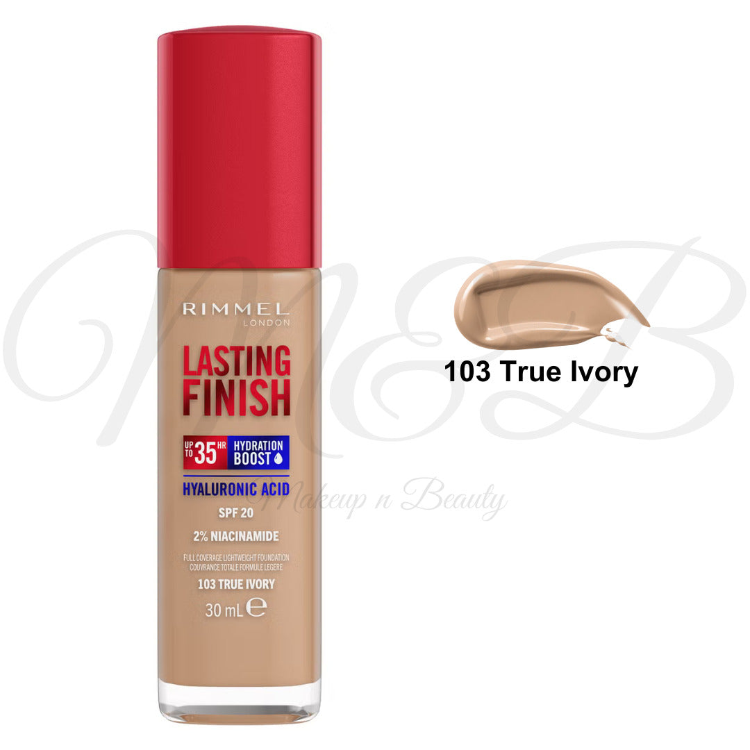 Rimmel Lasting Finish 35Hr Foundation SPF 20 30ml *CHOOSE SHADE*